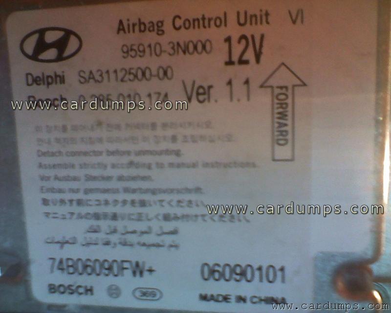 Hyundai Equus airbag 95640 95910-3N000