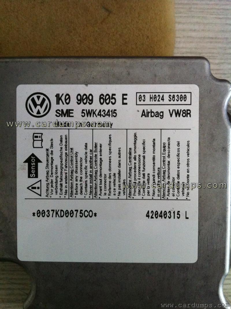 Volkswagen Golf airbag 95160 1K0 909 605 E
