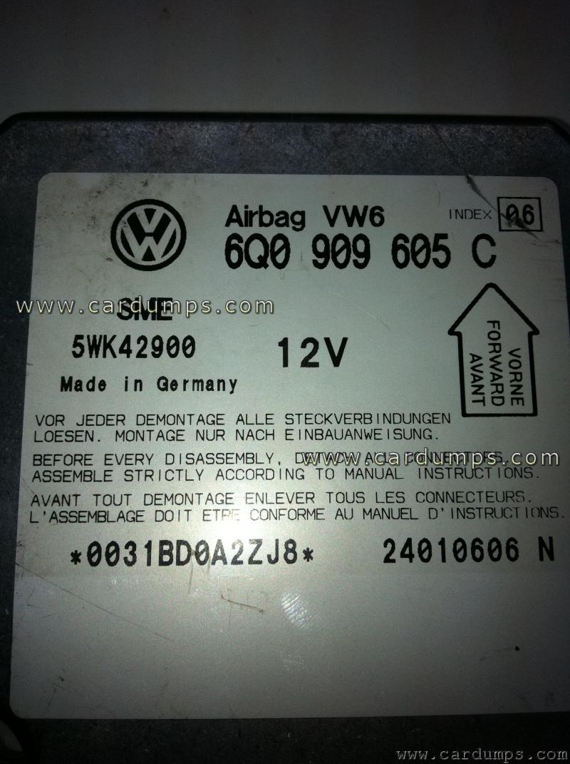 Volkswagen Passat airbag 68HC912B32 6Q0 909 605 C
