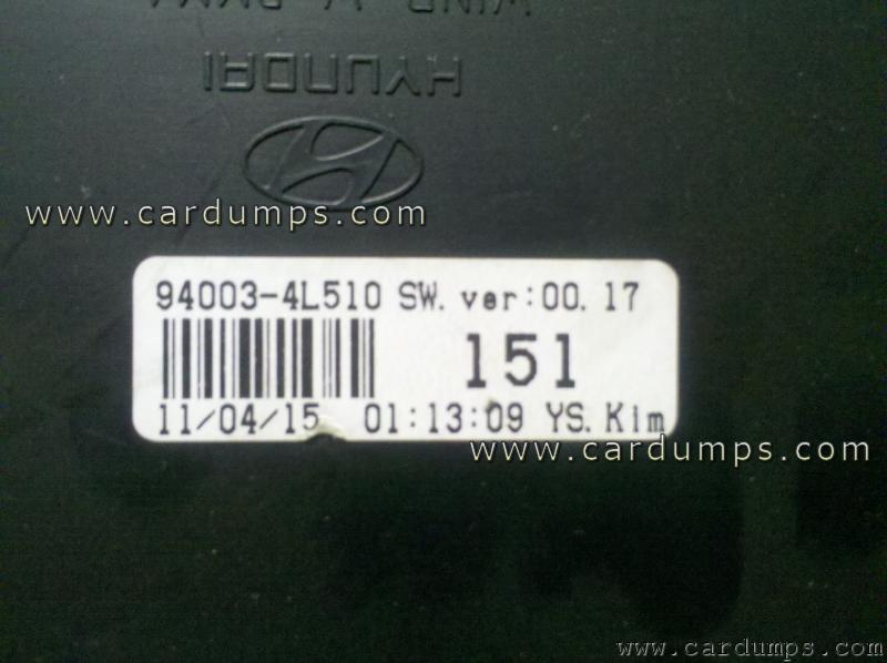 Hyundai Accent 2011 dash 24c16 94003-4L510