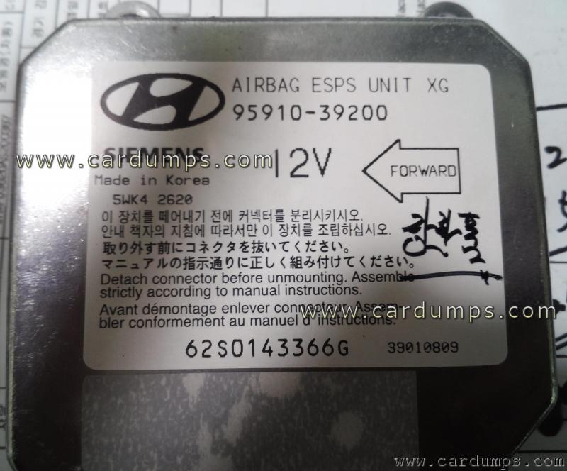 Hyundai XG airbag 68HC05B32 95910-39200