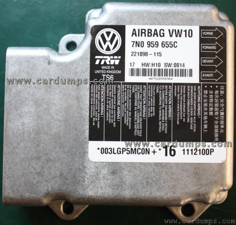 Volkswagen Sharan 2012 airbag 95640 7N0 959 655 C TRW 221098-115