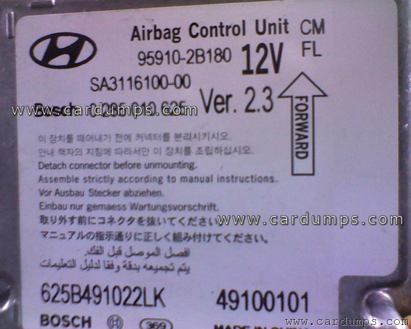 Hyundai Santa FE airbag 95320 95910-2B180 Bosch 0 285 010 625