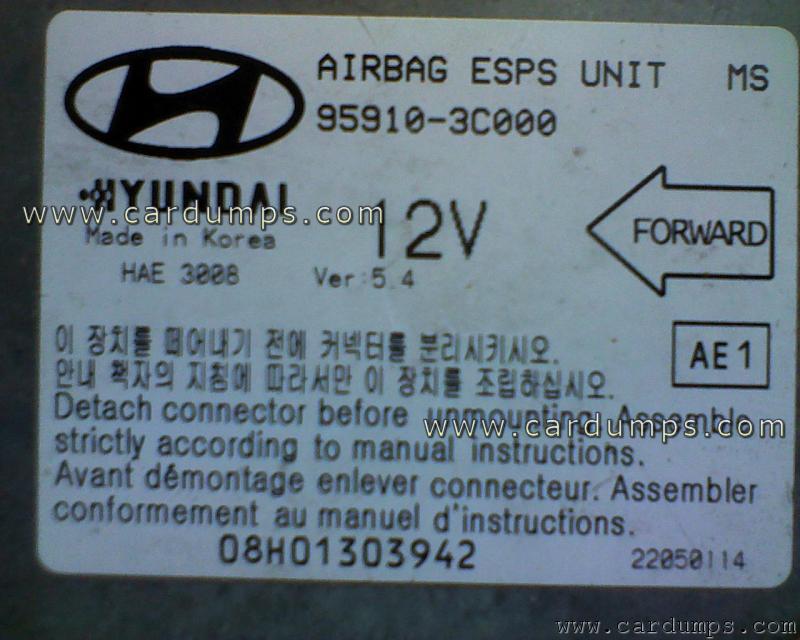 Kia Optima airbag 68H11E9 95910-3C000