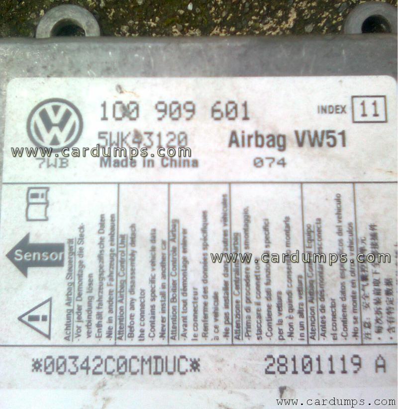 Volkswagen Jetta airbag 68HC08AZ32 1C0 909 601 5WK43120
