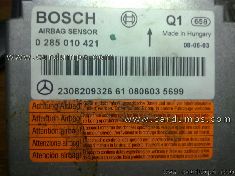 Mercedes R230 airbag CR16MCT5 230 820 93 26 Bosch 0 285 010 421