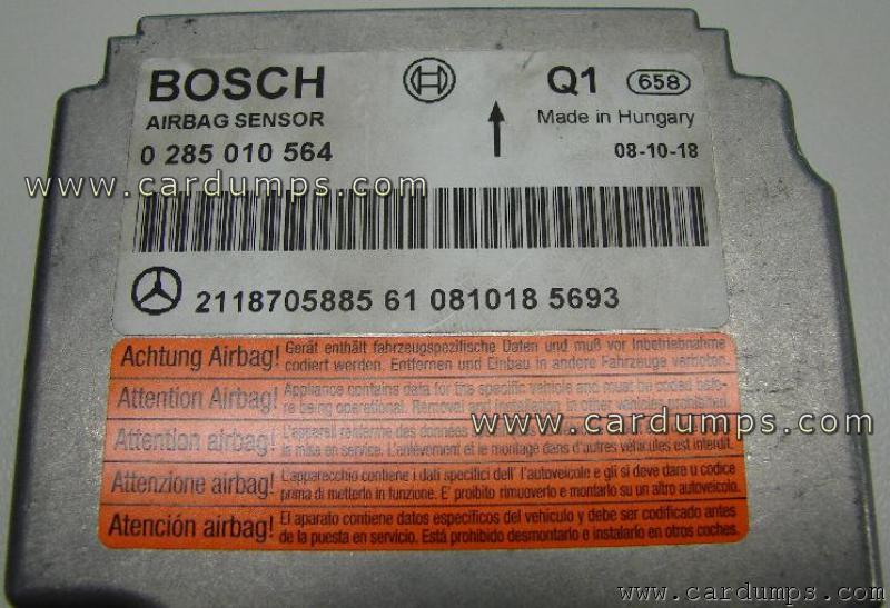 Mercedes W211 airbag CR16 211 870 58 85 Bosch 0 285 010 564