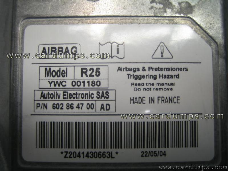 Rover 25 airbag 95080 YWC001180 Autoliv 602 86 47 00