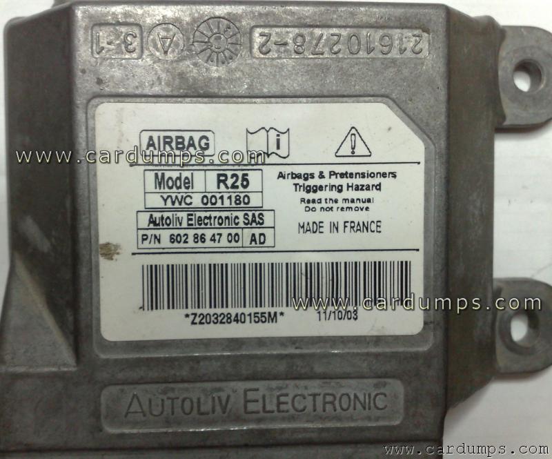 Rover 45 airbag 95080 YWC001180 Autoliv 602 86 47 00