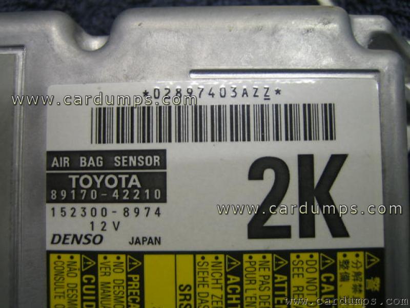 Toyota Rav 4 airbag 93c66 89170-42210 Denso 152300-8974