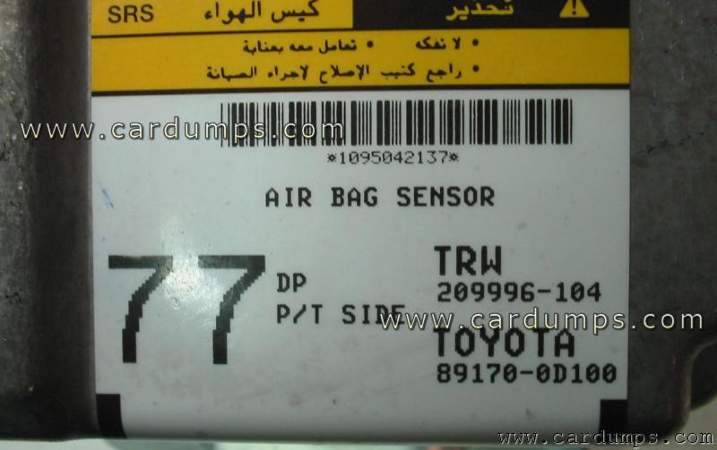 Toyota Yaris 2005 airbag 25040 89170-0D100 TRW 209996-104