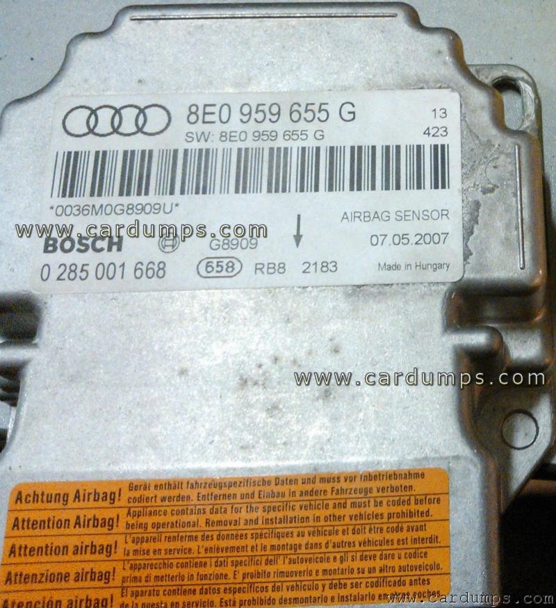 Audi A4 airbag 95640 8E0 959 655 G Bosch 0 285 001 668