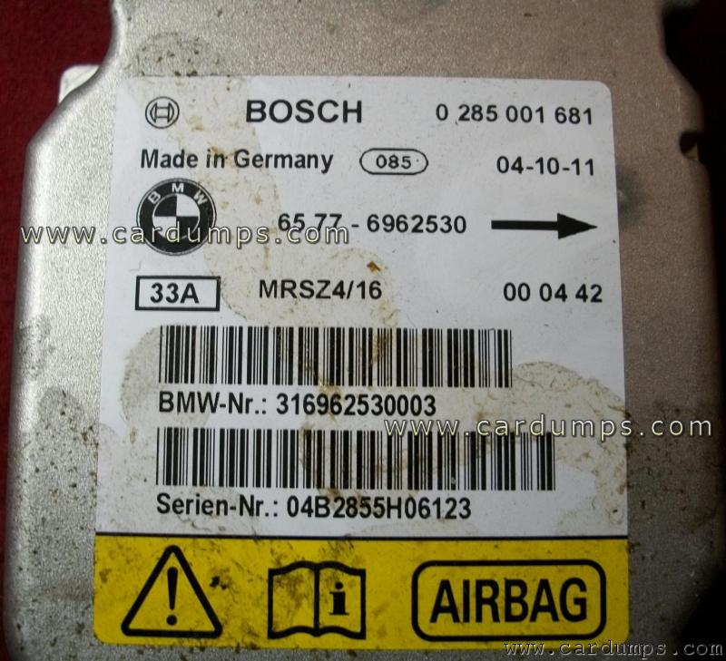 BMW E46 airbag 68HC912D60 65.77-6933238 Bosch 0 285 001 681