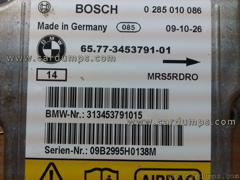 BMW E83 airbag 95128 65.77-3453791-01 Bosch 0 285 010 086