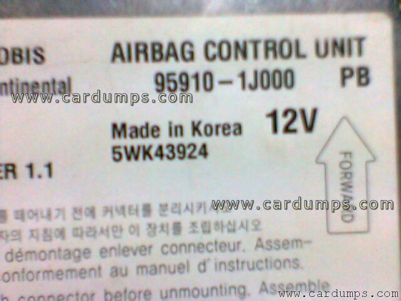 Hyundai i20 2011 airbag 95640 95910-1J000 5WK43924