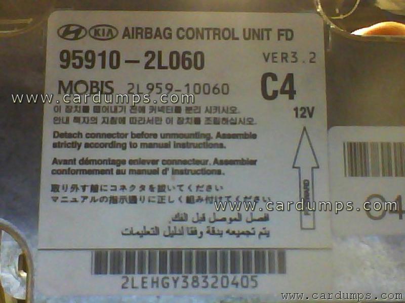 Hyundai i30 2009 airbag 25640 95910-2L060 Mobis 2L959-10060