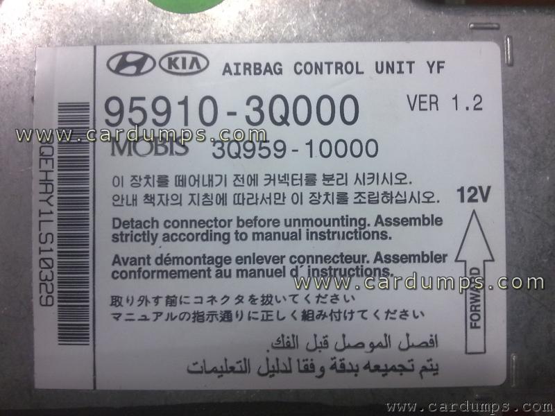 Hyundai Sonata 2011 airbag 95256 95910-3Q000 Mobis 3Q959-10000