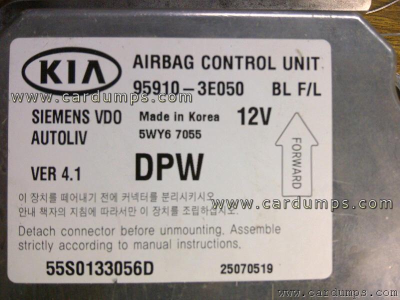 Kia Sorento airbag 95160 95910-3E050 Siemens 5WK67055