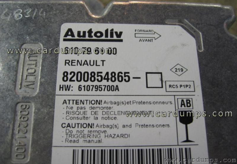 Renault Clio 2008 airbag 95640 8200 854 865 Autoliv 610 79 61 00