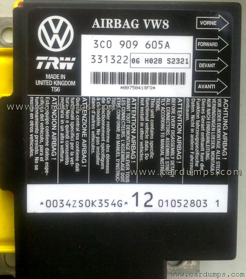 Volkswagen Passat airbag 95640 3C0 909 605 A
