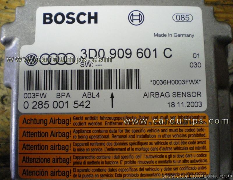 Volkswagen Touareg 2004 airbag CR16HCS9 3D0 909 601 C Bosch 0 285 001 542