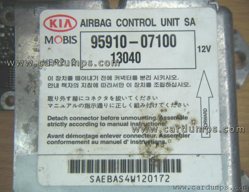 Kia Picanto 2005 airbag 95320 95910-07100 Mobis 13040