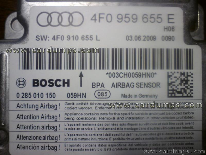 Audi A6 2009 airbag 95640 4F0 959 655 E Bosch 0 285 010 150