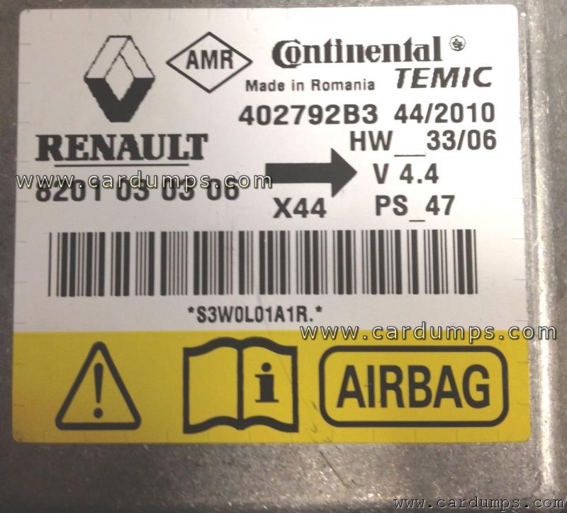 Renault Twingo airbag 95160 8201 030 306 Temic 402792B3