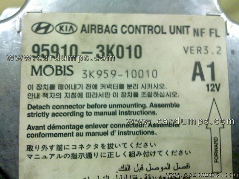 Hyundai Sonata 2009 airbag 25640 95910-3K010 Mobis 3K959-10010