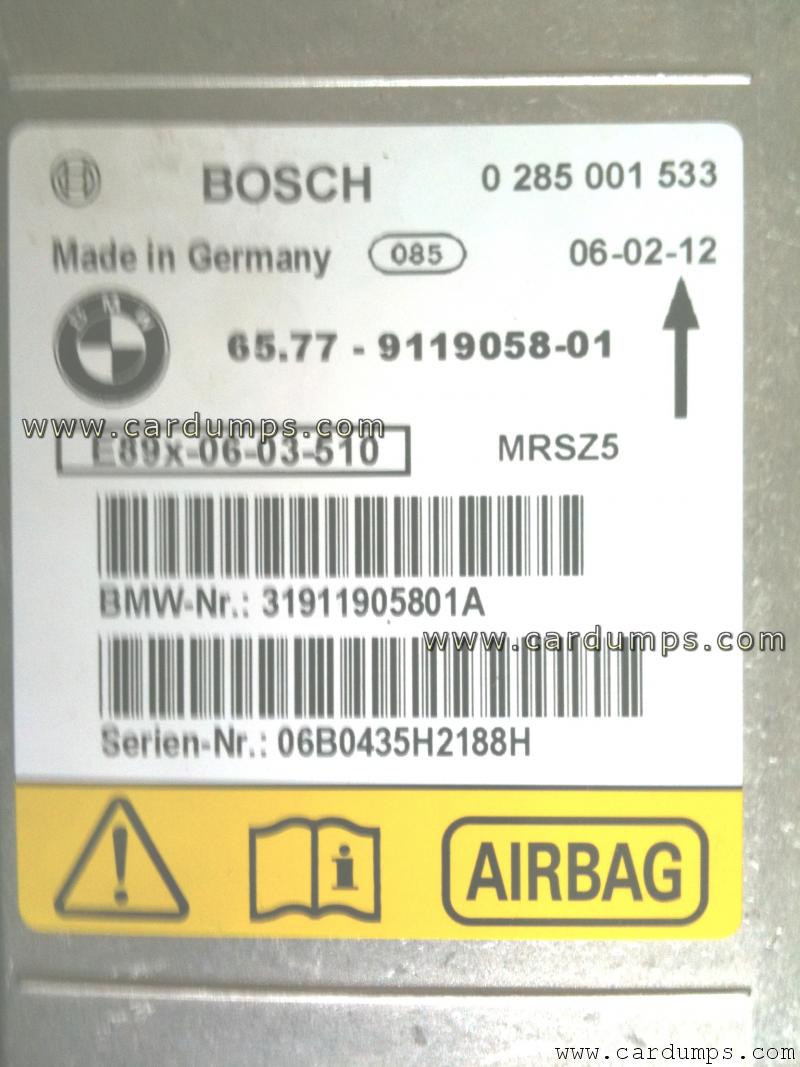 BMW E80 airbag 95640 65.77-9119058 Bosch 0 285 001 533
