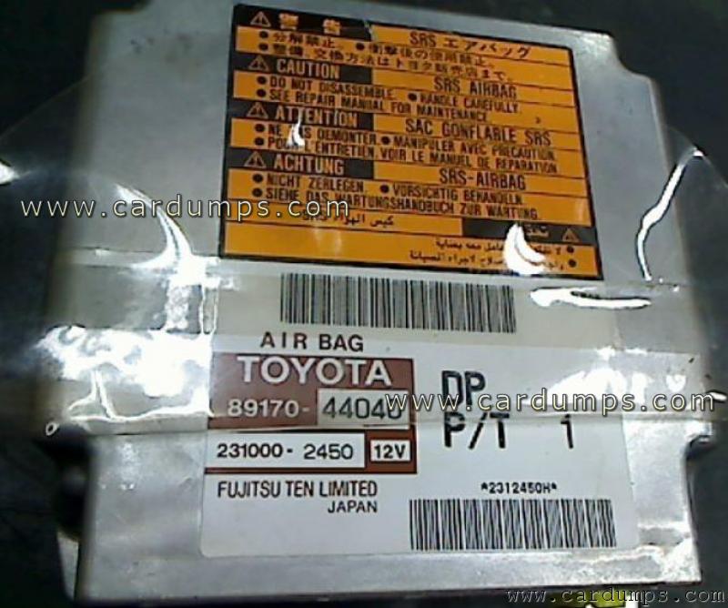 Toyota Avensis Verso airbag 93c56 89170-44040 Fujitsu Ten 231000-2450