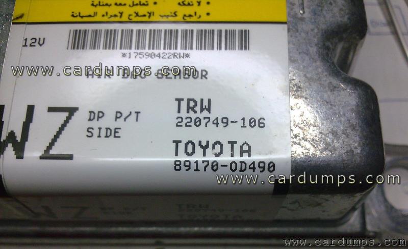 Toyota Yaris airbag 25040 89170-0D490 TRW 220749-106