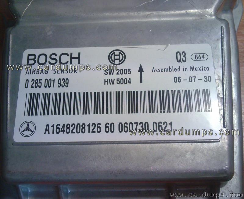 Mercedes W251 airbag 95640 A164 820 81 26 Bosch 0 285 001 939