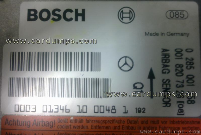 Mercedes R230 2004 airbag 68HC12BE32 001 820 73 26 Bosch 0 285 001 358