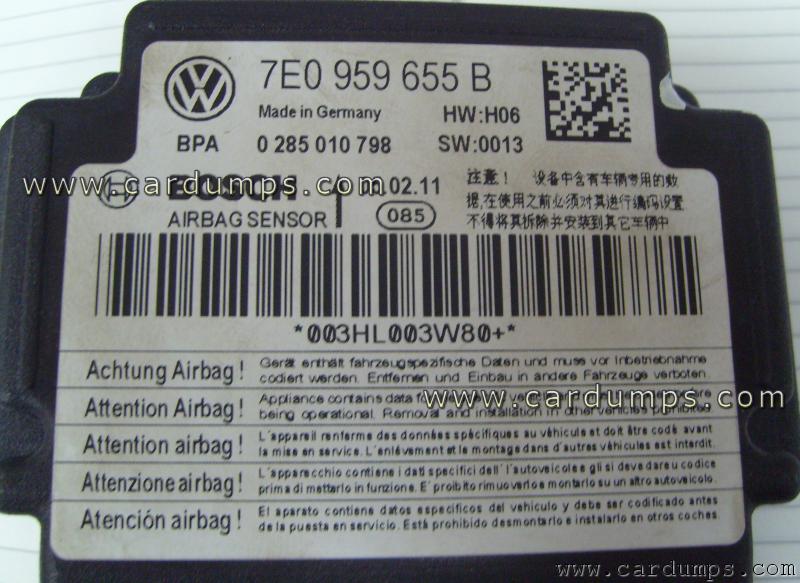 Volkswagen Caddy 2011 airbag 95320 7E0 959 655 B  Bosch 0 285 010 798