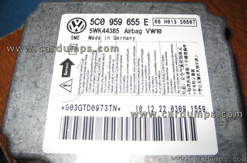 Volkswagen Jetta airbag 95640 5CO 959 655 E Siemens 5WK44385