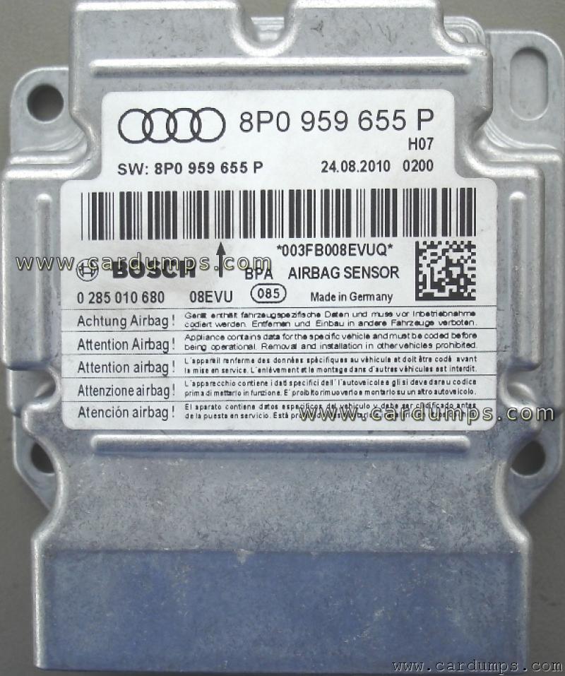 Audi A3 airbag 95640 8P0 959 655 P Bosch 0 285 010 680