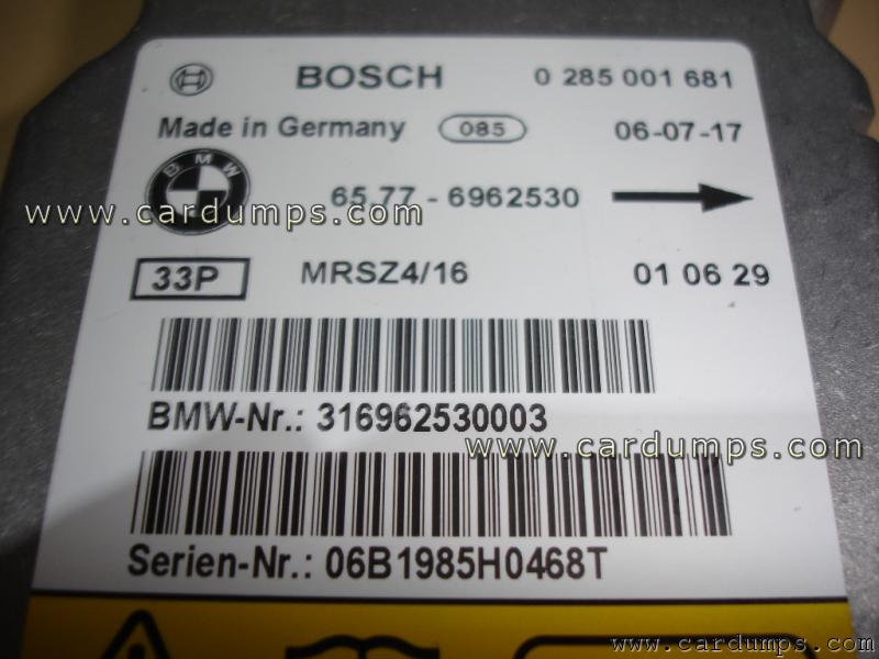BMW E53 airbag 68HC12D60 65.77-6962530 Bosch 0 285 001 681