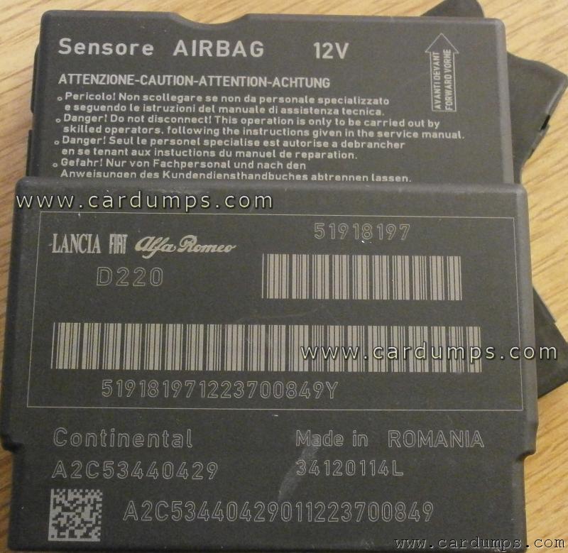 Fiat 500 airbag 95320 51918197 Continental