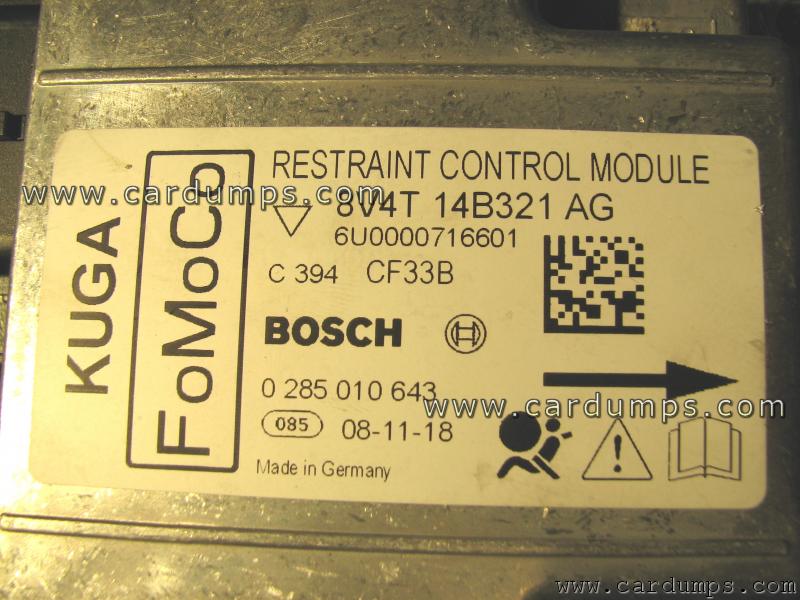 Ford Kuga airbag 95160 8V4T 14B321 AG Bosch 0 285 010 643