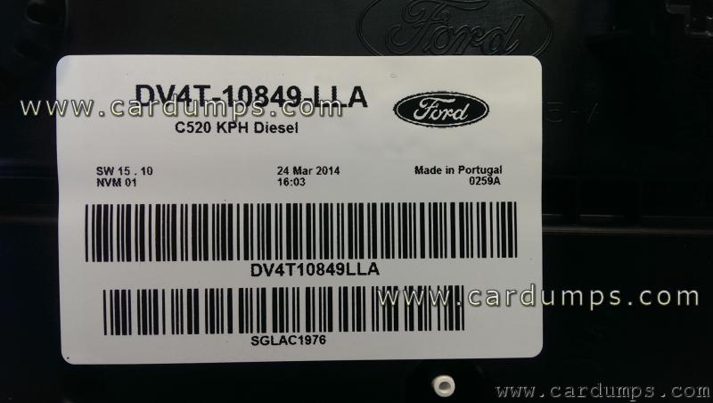 Ford Kuga 2014 dash 24c32 DV4T-10849-LLA