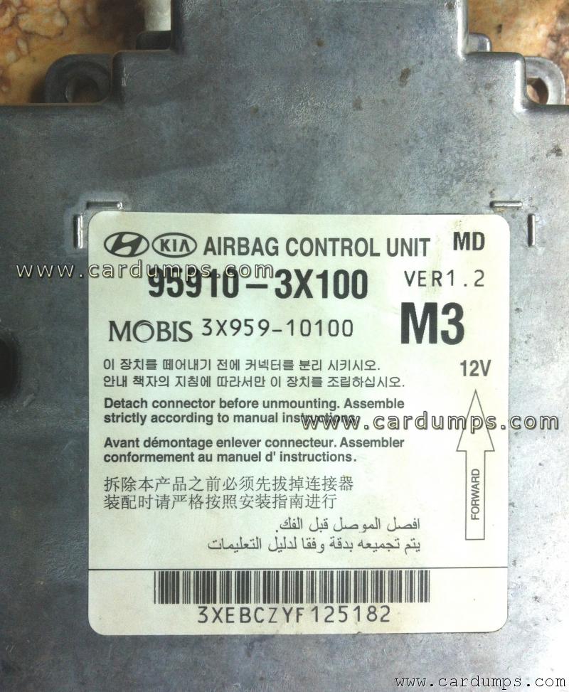 Hyundai Elantra 2012 airbag 95128 95910-3X100 Mobis 3X959-10100