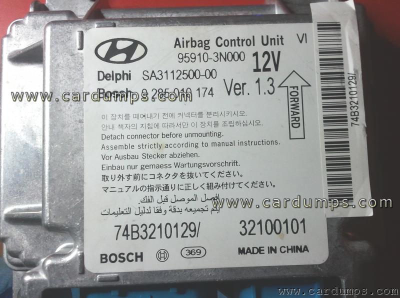 Hyundai Equus airbag 95640 95910-3N000 Delphi SA3112500-00 Bosch 0 285 010 174