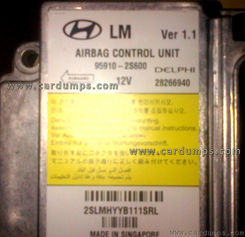 Hyundai IX35 2011 airbag 25320 95910-2S600 Delphi 28266940