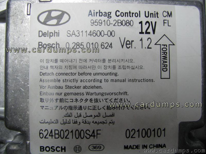 Hyundai Santa FE airbag 95640 95910-2B080 Delphi SA3114600-00 Bosch 0 285 010 624