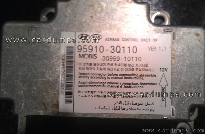Hyundai Sonata 2012 airbag 95256 95910-3Q110 Mobis 3Q959-10110
