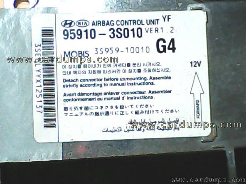 Hyundai Sonata airbag 95256 95910-3S010 Mobis 3S959-10010