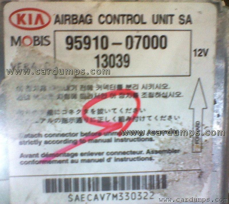 Kia Morning airbag 95320 95910-07000 Mobis 13039