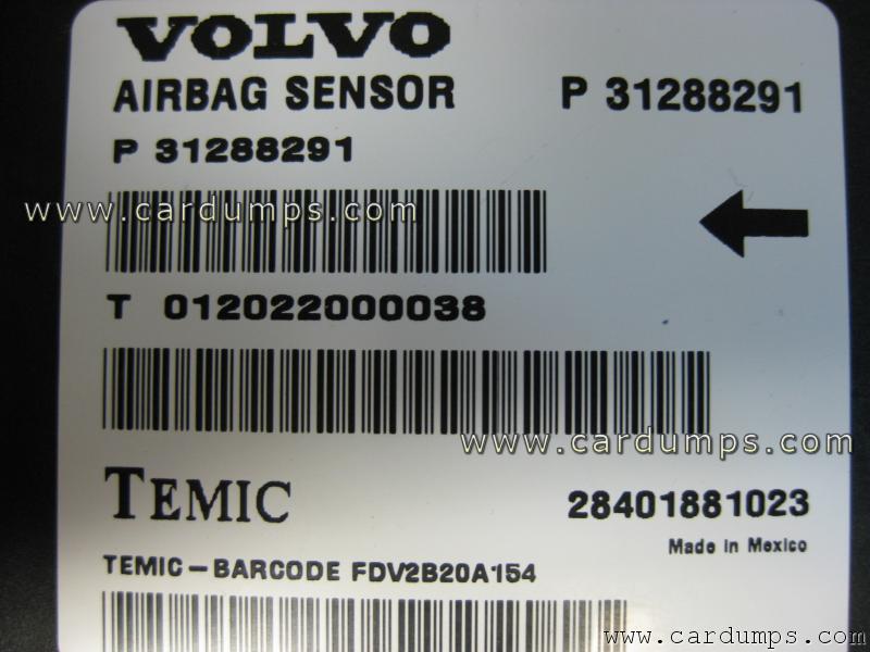 Volvo S80 airbag 9S12XDT256 P31288291  Temic