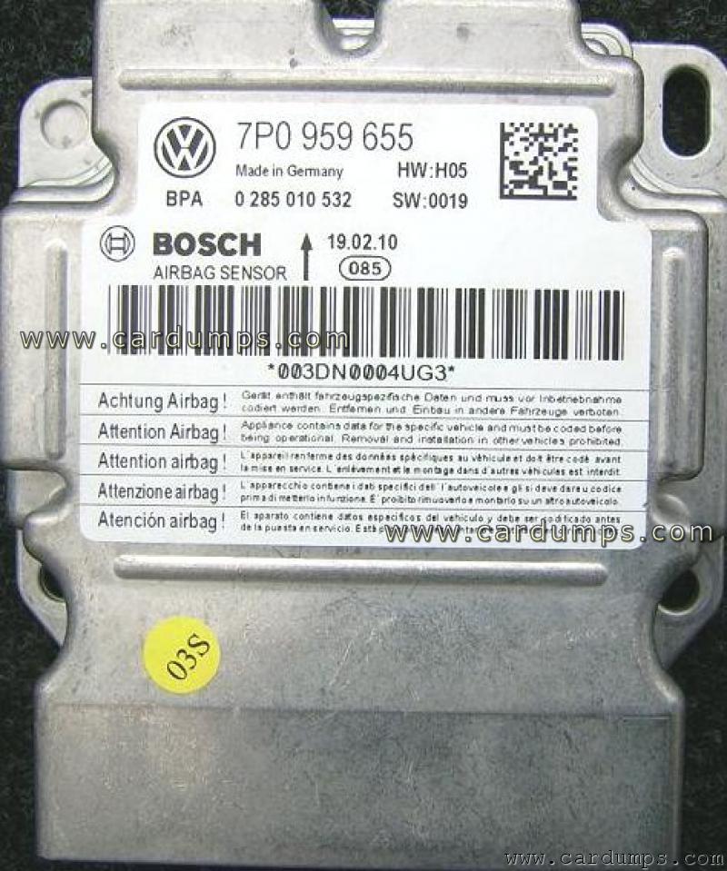 Volkswagen Touareg airbag 95640 7P0 959 655 Bosch 0 285 010 532